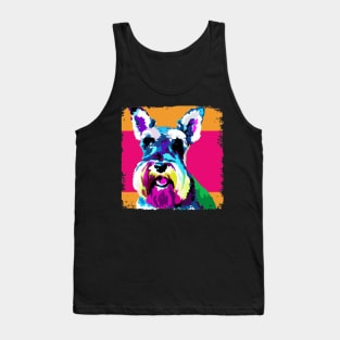 Miniature Schnauzer Pop Art - Dog Lover Gifts Tank Top